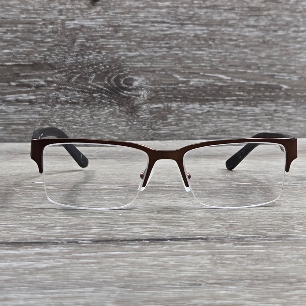 Armani Exchange AX1014 6058 Half Rim Eyeglass Frames Only Brown 53-17-145